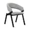 Armen Living Talulah Gray Fabric and Black Veneer Dining Side Chairs, PK2 LCTASIGRBL - alternate 6
